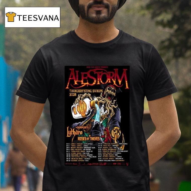Alestorm East European Tour T Shirt Alestorm East European Tour T Shirt
