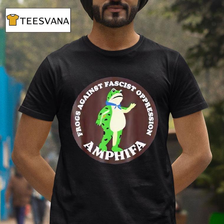 Amphifa Frogs Against Fascist Oppression Frog T Shirt Amphifa Frogs Against Fascist Oppression Frog T Shirt