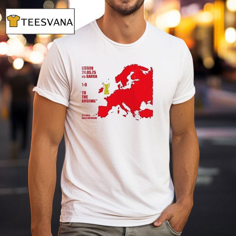 Arsenal Women Champions League We Went To Lisbon From North London And We Won T Shirt Arsenal Women Champions League We Went To Lisbon From North London And We Won T Shirt