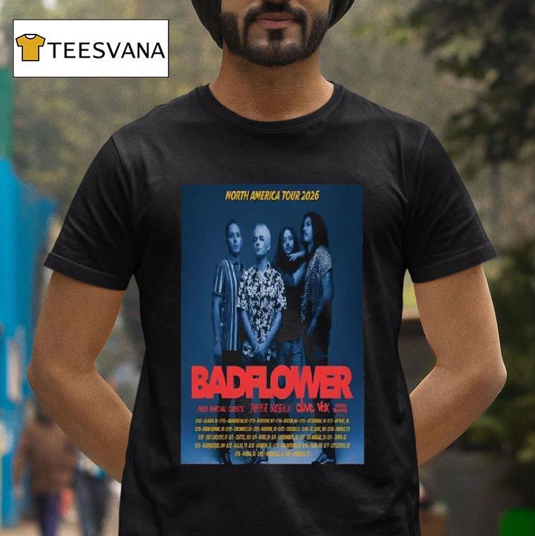 Badflower North Ameica Tour T Shirt Badflower North Ameica Tour T Shirt