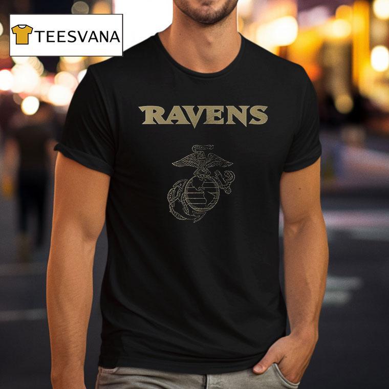 Baltimore Ravens X United States Marine Corps First In Last Ou T Shirt Baltimore Ravens X United States Marine Corps First In Last Ou T Shirt
