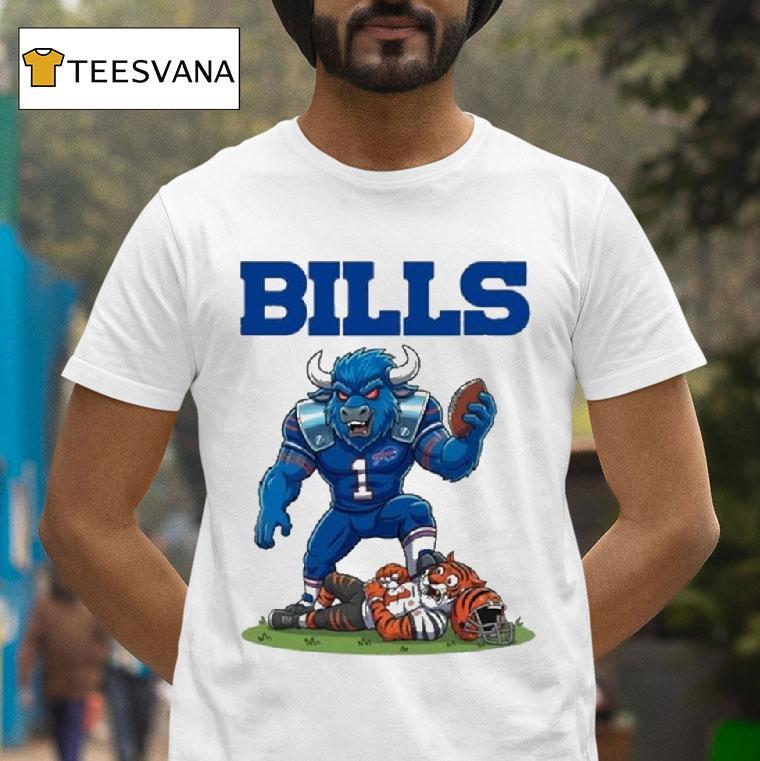 Battle Mascots Buffalo Bills Beat Cincinnati Bengals T Shirt Battle Mascots Buffalo Bills Beat Cincinnati Bengals T Shirt