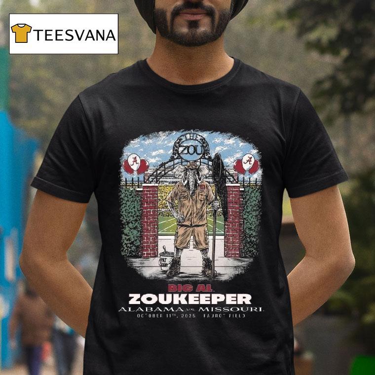 Big Al Zoukeeper Alabama Vs Missouri October Th Faurot Field T Shirt Big Al Zoukeeper Alabama Vs Missouri October Th Faurot Field T Shirt