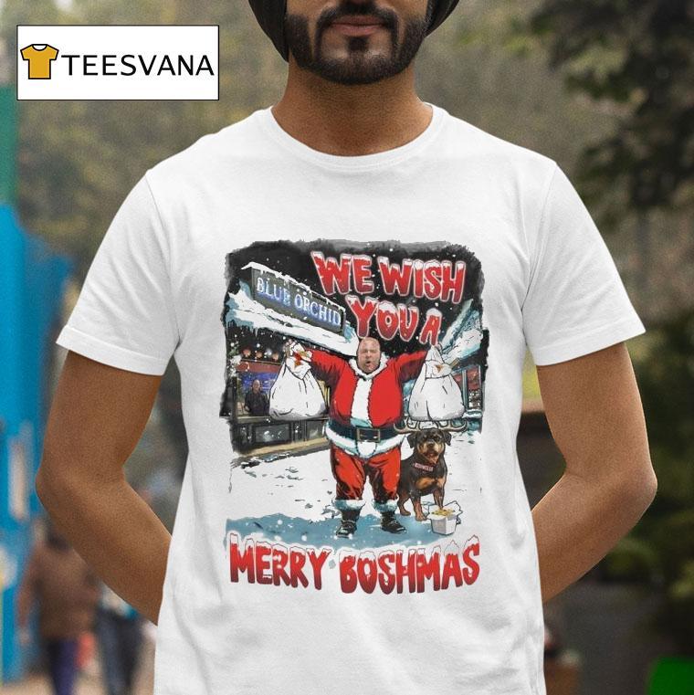 Big John We Wish You A Merry Boshmas T Shirt Big John We Wish You A Merry Boshmas T Shirt
