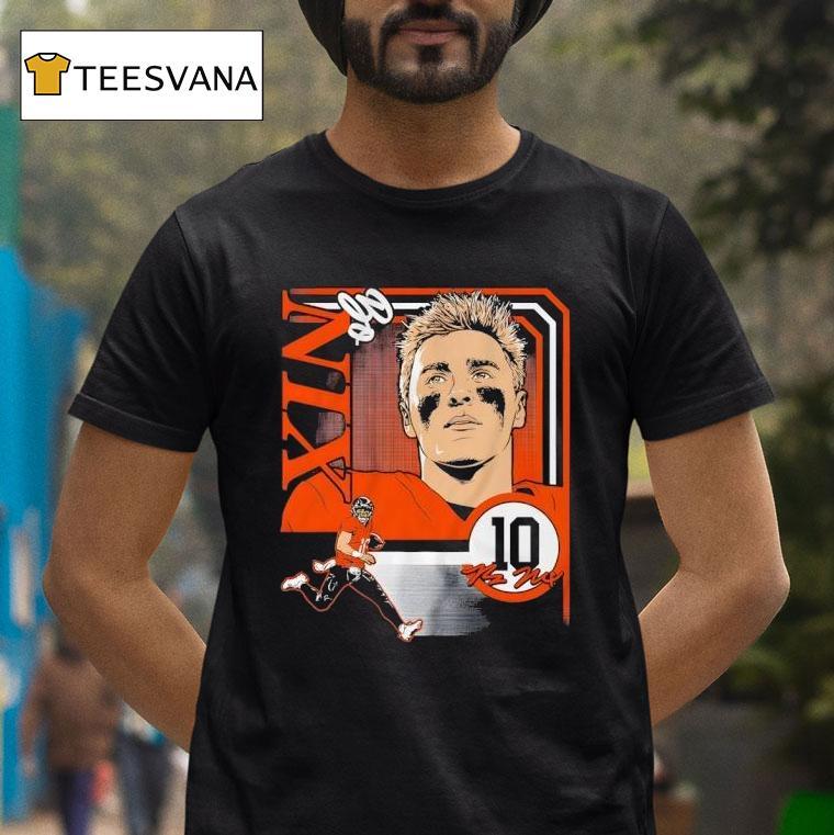 Bo Nix Denver Broncos Football Signature T Shirt Bo Nix Denver Broncos Football Signature T Shirt