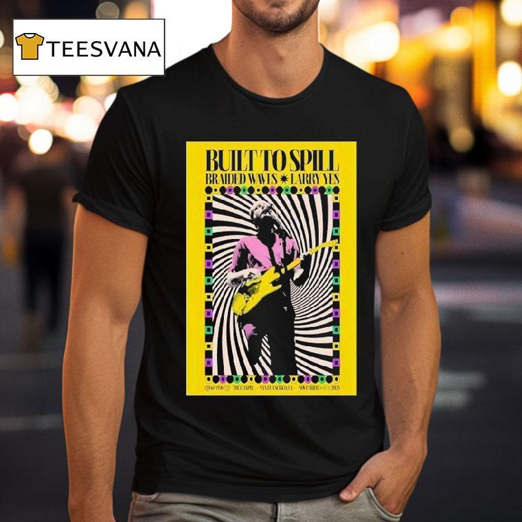 Built To Spill Braided Waves Larry Yes San Francisco On Nov Tour T Shirt Built To Spill Braided Waves Larry Yes San Francisco On Nov Tour T Shirt