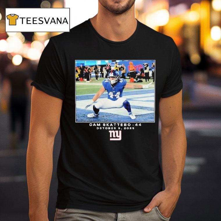 Cam Skattebo October New York Giants Nfl Flash Features Week T Shirt Cam Skattebo October New York Giants Nfl Flash Features Week T Shirt