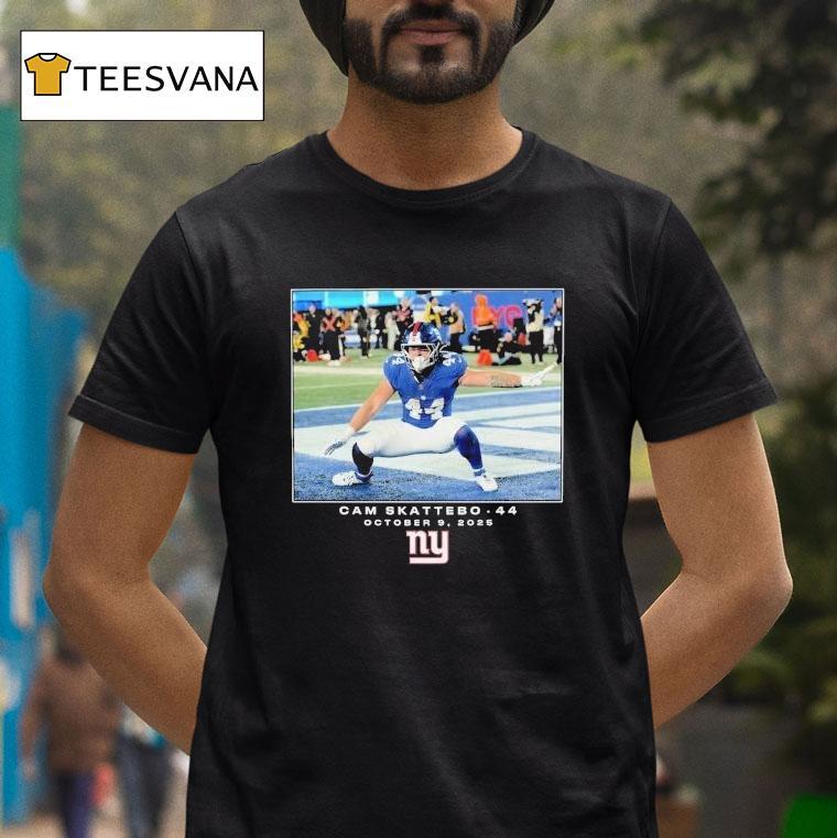 Cam Skattebo October New York Giants Nfl Flash Features Week T Shirt Cam Skattebo October New York Giants Nfl Flash Features Week T Shirt