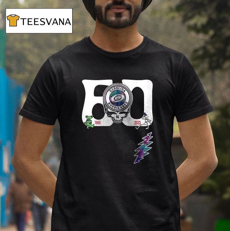 Carolina Hurricanes Grateful Dead Th Anniversary Logo T Shirt Carolina Hurricanes Grateful Dead Th Anniversary Logo T Shirt