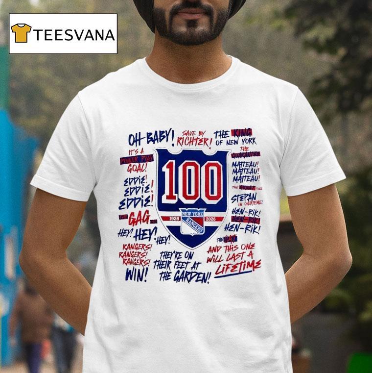 Celebration Th Anniversary Of The New York Rangers Ice Hockey Team T Shirt Celebration Th Anniversary Of The New York Rangers Ice Hockey Team T Shirt