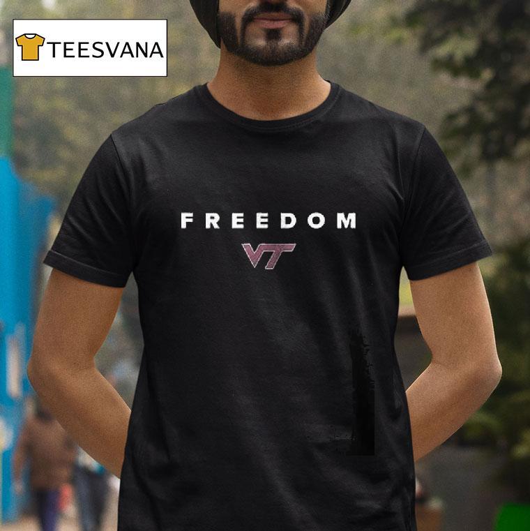 Charlie Kirk Freedom X Virginia Tech T Shirt Charlie Kirk Freedom X Virginia Tech T Shirt
