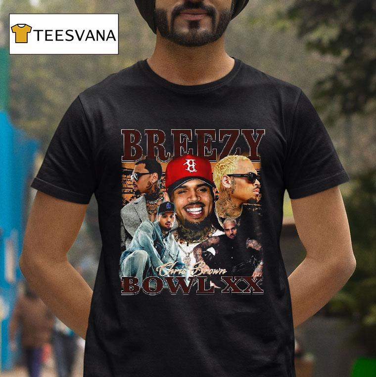 Chris Brown Breezy Bowl Xx Tour T Shirt Chris Brown Breezy Bowl Xx Tour T Shirt