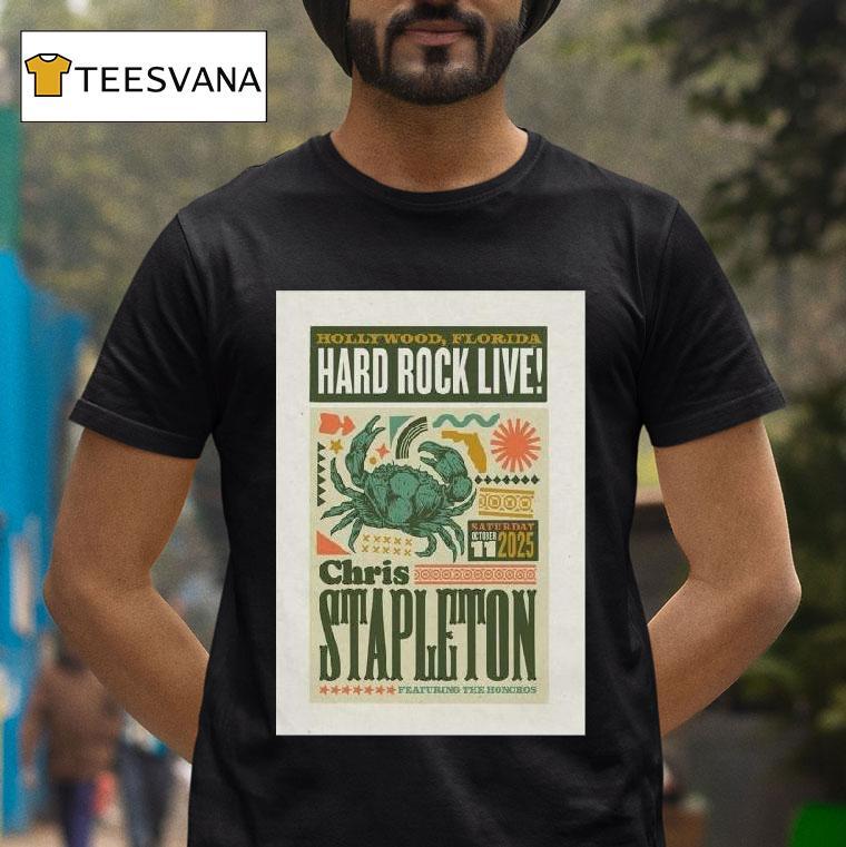 Chris Stapleton Hollywood Fl October T Shirt Chris Stapleton Hollywood Fl October T Shirt