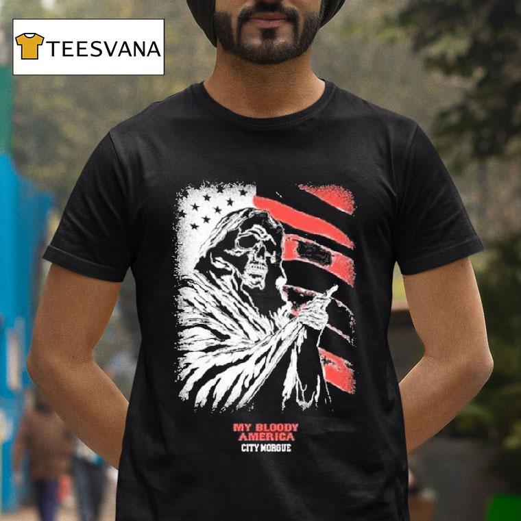 City Morgue Clothing Shop My Bloody America T Shirt City Morgue Clothing Shop My Bloody America T Shirt