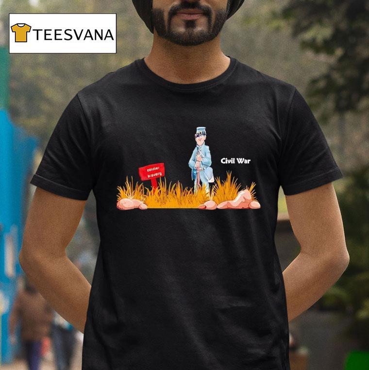 Civil War Soldier On Picket Duty T Shirt Civil War Soldier On Picket Duty T Shirt