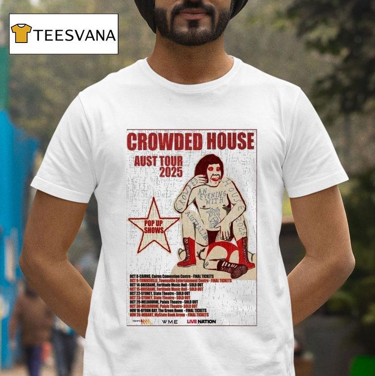 Crowded House Australia Tour T Shirt Crowded House Australia Tour T Shirt