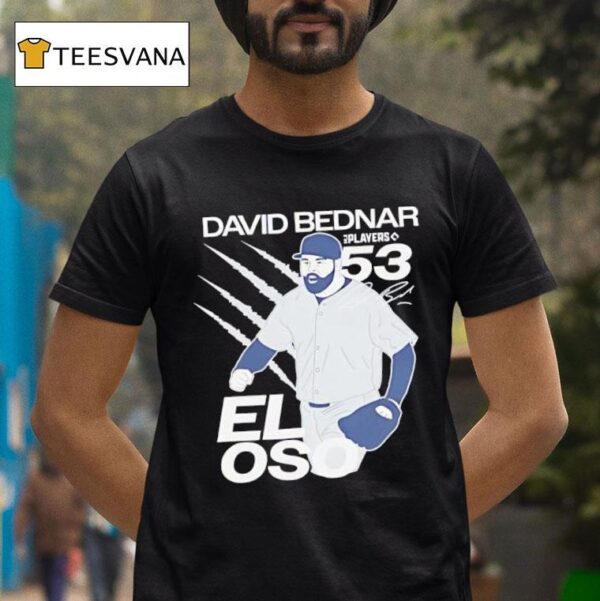 David Bednar El Oso Number Signature Graphic T Shirt