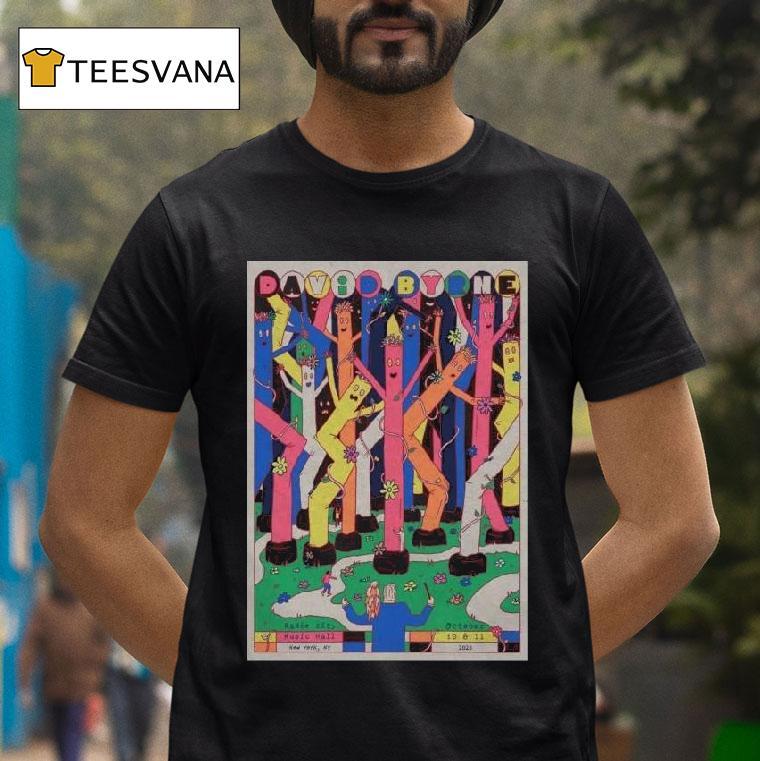 David Byrne New York Ny October Concer T Shirt David Byrne New York Ny October Concer T Shirt