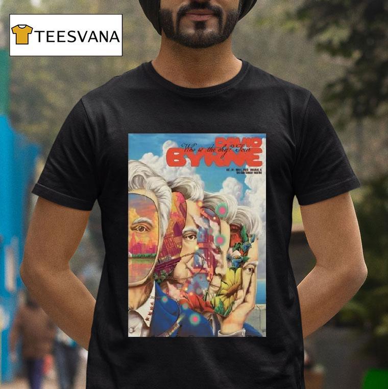 David Byrne The Auditorium Theatre In Chicago Il Oct Nov T Shirt David Byrne The Auditorium Theatre In Chicago Il Oct Nov T Shirt