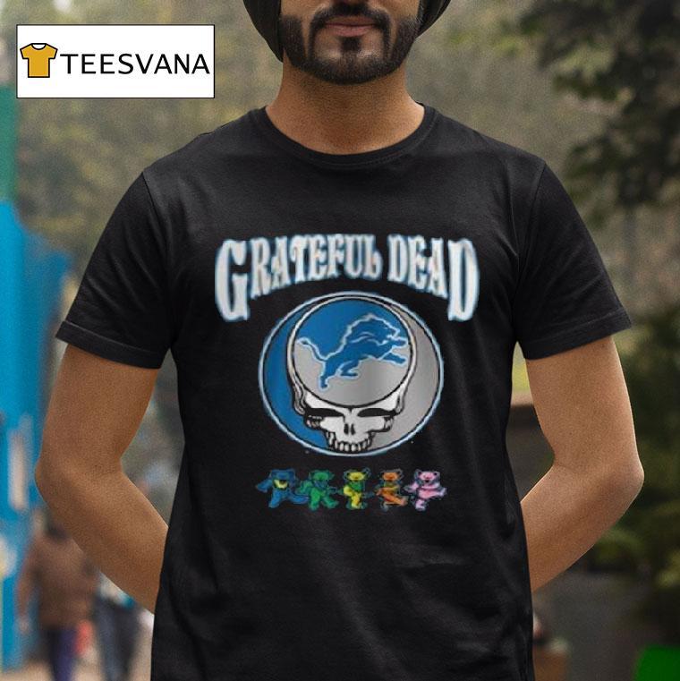 Detroit Lions Grateful Dead Th Anniversary Nfl Football T Shirt Detroit Lions Grateful Dead Th Anniversary Nfl Football T Shirt
