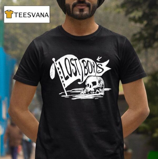 Disney Peter Pan The Lost Boys Skull Clan Banner T Shirt