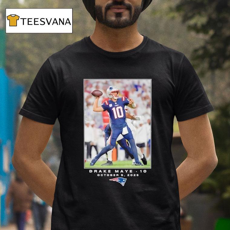 Drake Maye New England Patriots Football Nfl T Shirt Drake Maye New England Patriots Football Nfl T Shirt