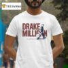 Drake Milligan Silver Guitar Photo T Shirt