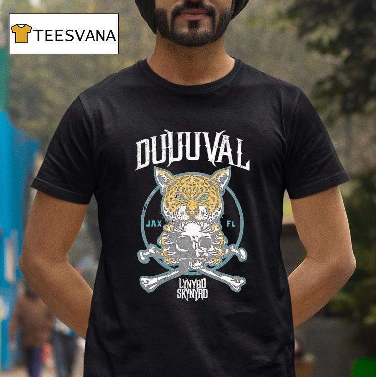 Duuuval Jacksonville Jaguars X Lynyrd Skynyrd T Shirt Duuuval Jacksonville Jaguars X Lynyrd Skynyrd T Shirt