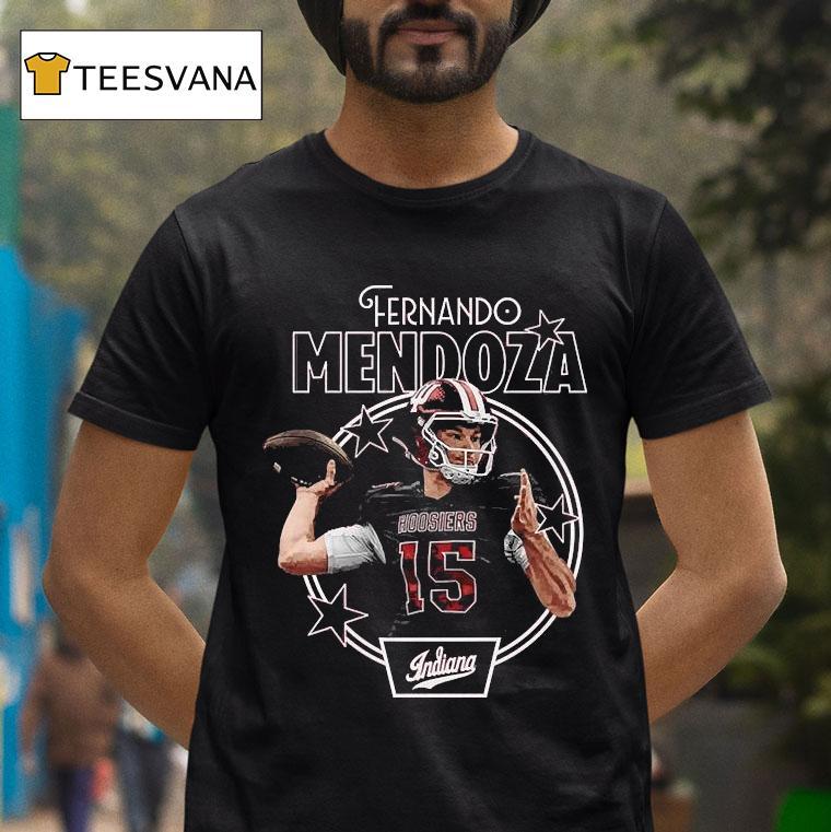 Fernando Mendoza Indiana Hoosiers Crimson T Shirt Fernando Mendoza Indiana Hoosiers Crimson T Shirt