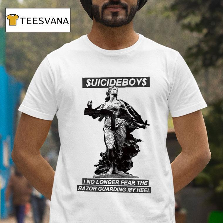 G X Tape B Suicideboys I No Longer Fear The Razor Guarding My Heel T Shirt G X Tape B Suicideboys I No Longer Fear The Razor Guarding My Heel T Shirt