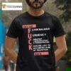 Get The Floor Balance Urgency Consistent Communication Concentration Know We Lost To Denver Because Of Transition T Shirt