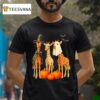 Giraffe Boo Mummy Witch Halloween Costume Giraffe Pumpkin T Shirt