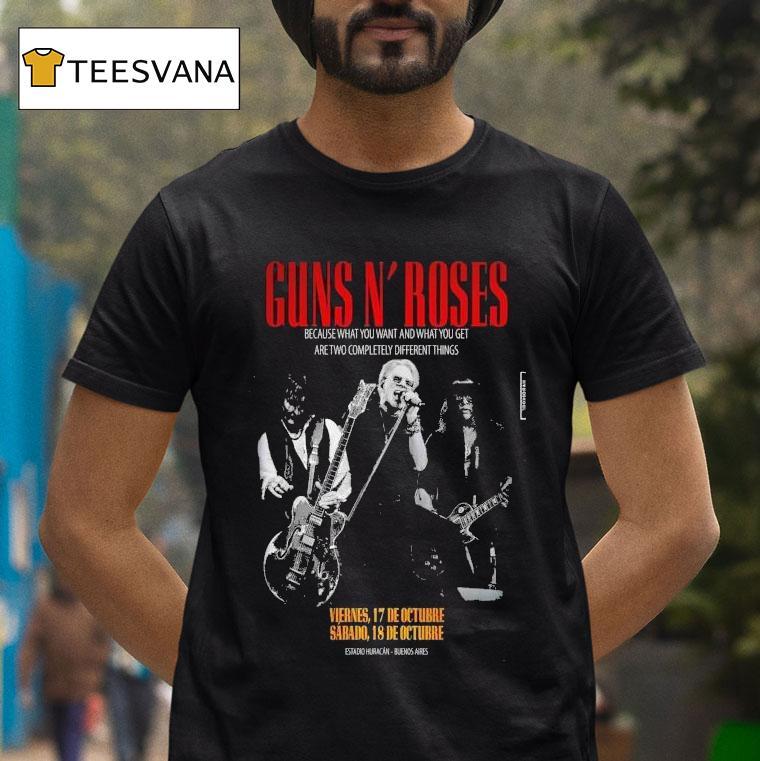 Guns N Roses Oct Estadio Huracan In Buenos Aires Argentina T Shirt Guns N Roses Oct Estadio Huracan In Buenos Aires Argentina T Shirt