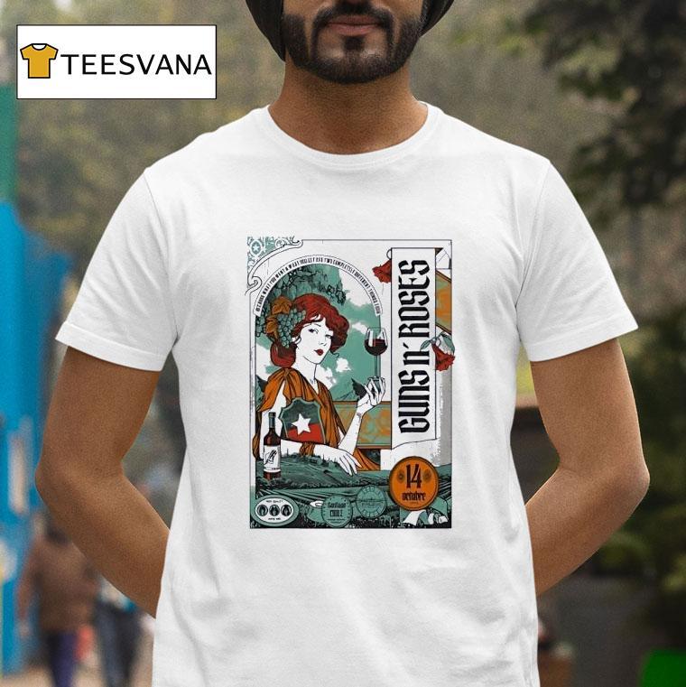 Guns N Roses Santiago Chile Tour T Shirt Guns N Roses Santiago Chile Tour T Shirt