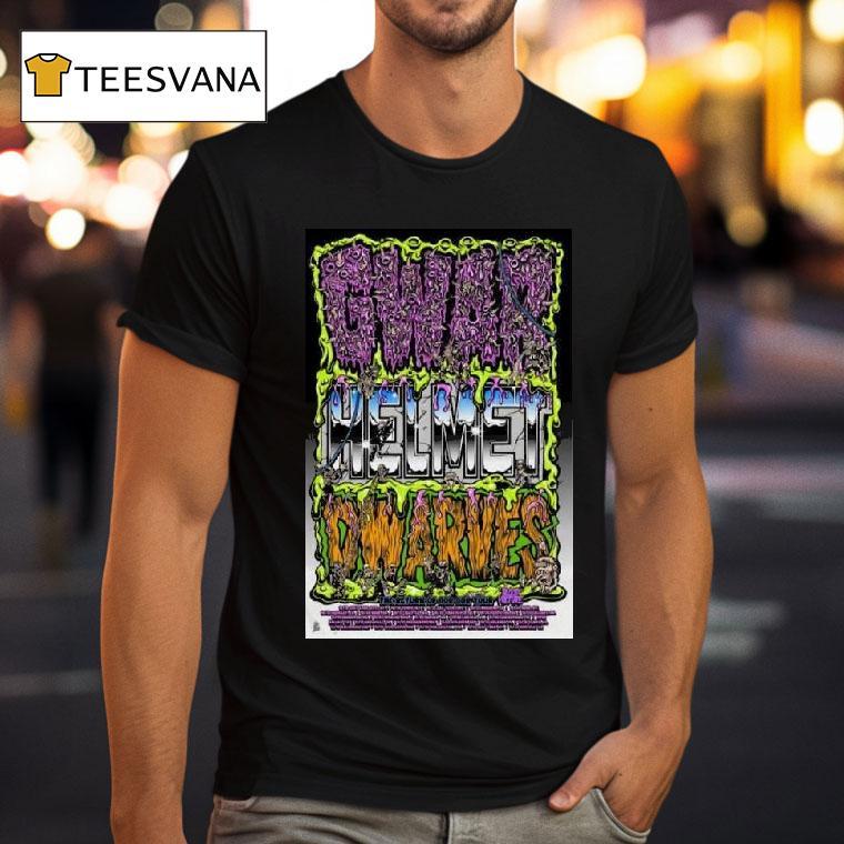 Gwar Helmet Dwarves The Return Of Gor Tour T Shirt Gwar Helmet Dwarves The Return Of Gor Tour T Shirt