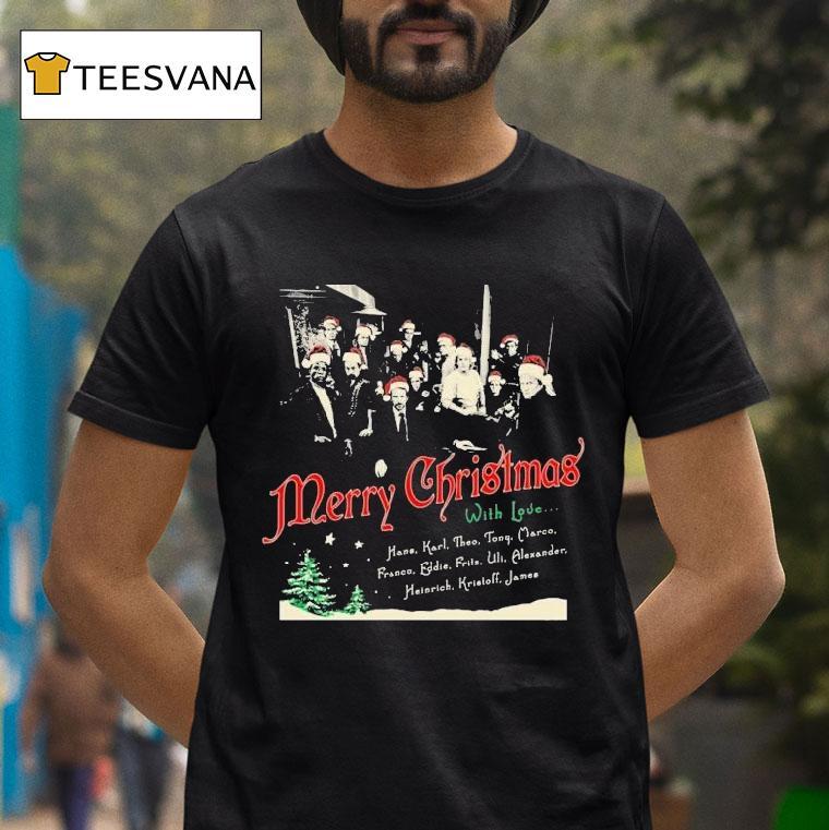 Hans Gruber Merry Christmas With Love T Shirt Hans Gruber Merry Christmas With Love T Shirt