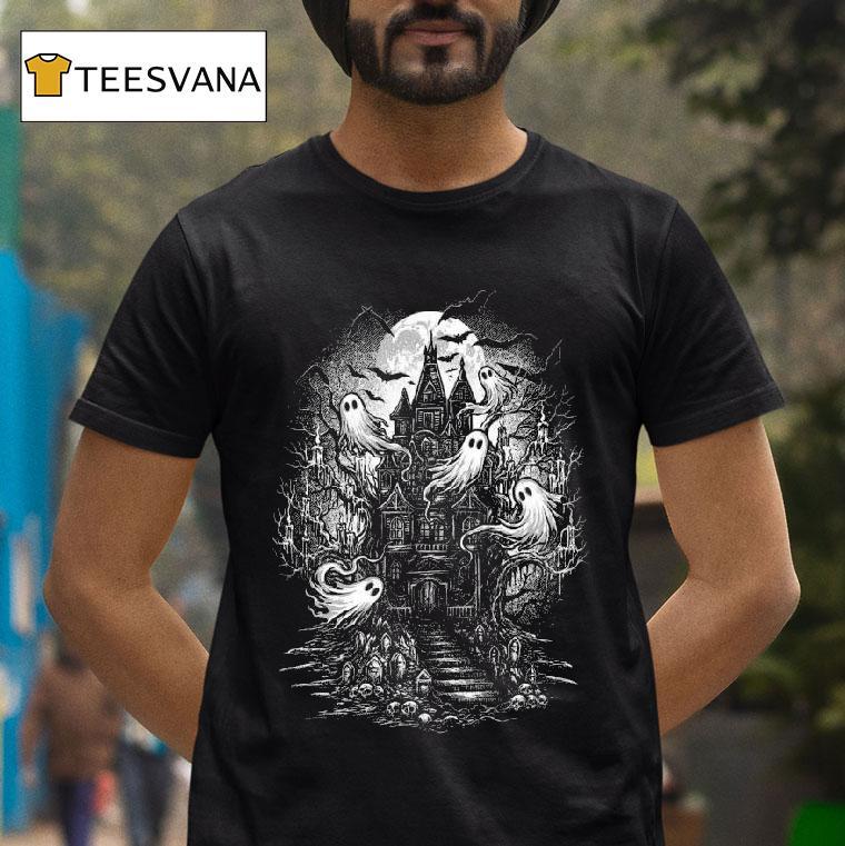 Haunted Treehouse Halloween T Shirt Haunted Treehouse Halloween T Shirt