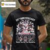 Houston Texans Th Anniversary Skyline Signatures Thank You For The Memories T Shirt