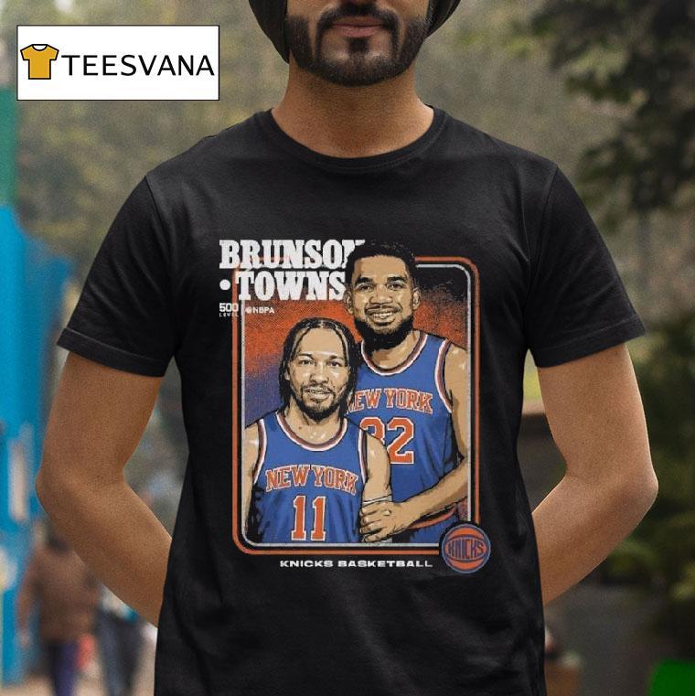 Jalen Brunson Karl Anthony Towns New York Knicks Step Brothers T Shirt Jalen Brunson Karl Anthony Towns New York Knicks Step Brothers T Shirt