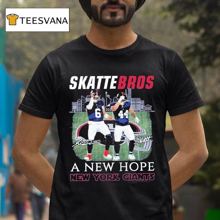 Jaxson Dart Cam Skattebo Skattebros A New Hope New York Gians T Shirt Jaxson Dart Cam Skattebo Skattebros A New Hope New York Gians T Shirt