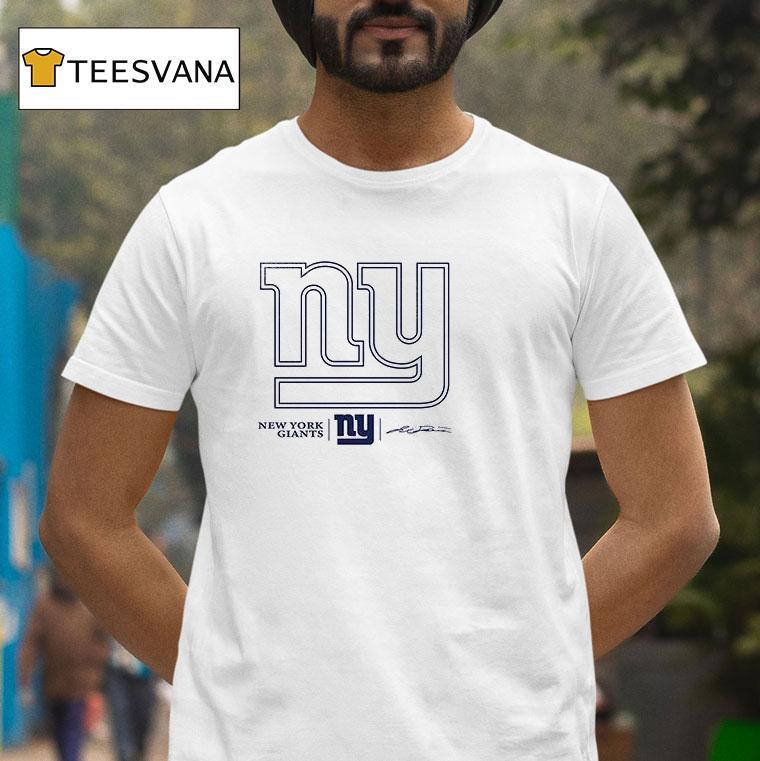 Jaxson Dart New York Giants Tonal Name And Number Signature T Shirt Jaxson Dart New York Giants Tonal Name And Number Signature T Shirt