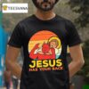 Jesus Has Your Back Santa Devil Vintage Graphic T Shirt