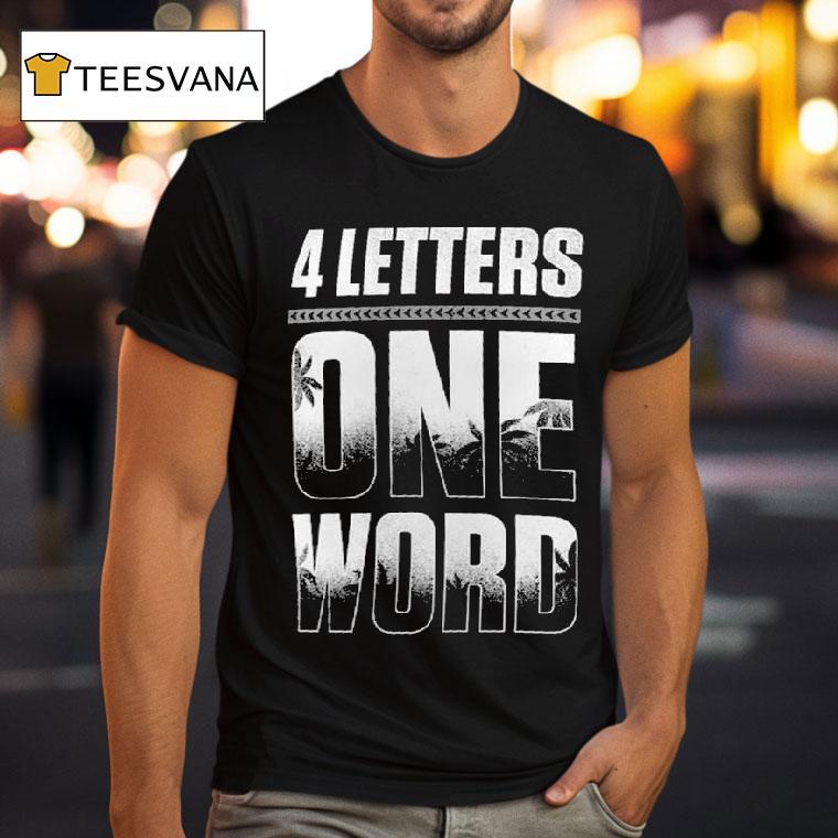 Jey Uso Four Letters One Word Black T Shirt Jey Uso Four Letters One Word Black T Shirt