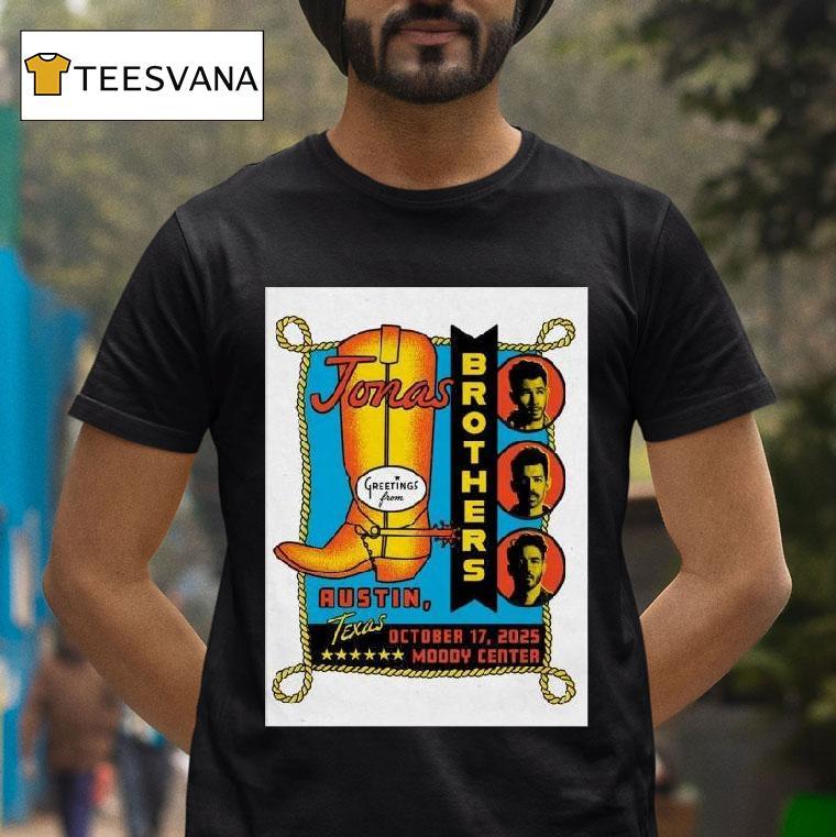 Jonas Brothers Moody Center In Austin Tx October T Shirt Jonas Brothers Moody Center In Austin Tx October T Shirt