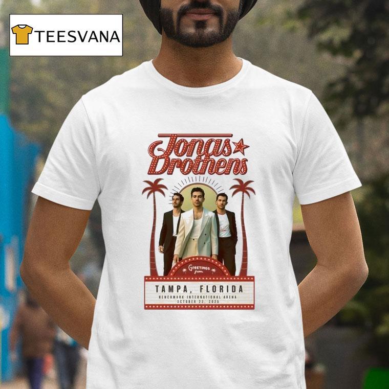 Jonas Brothers Tour Tampa Fl Oct T Shirt Jonas Brothers Tour Tampa Fl Oct T Shirt