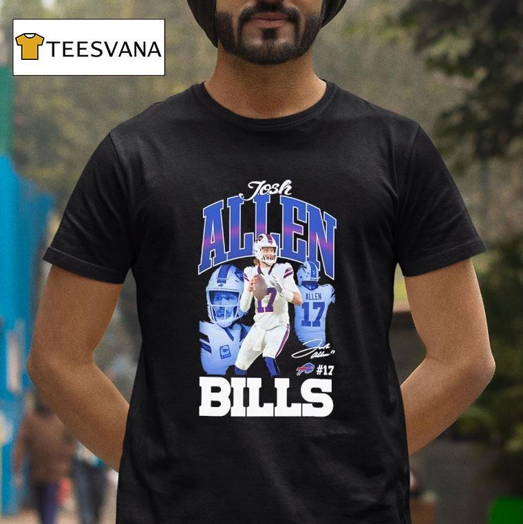 Josh Allen Buffalo Bills Football Signature T Shirt Josh Allen Buffalo Bills Football Signature T Shirt