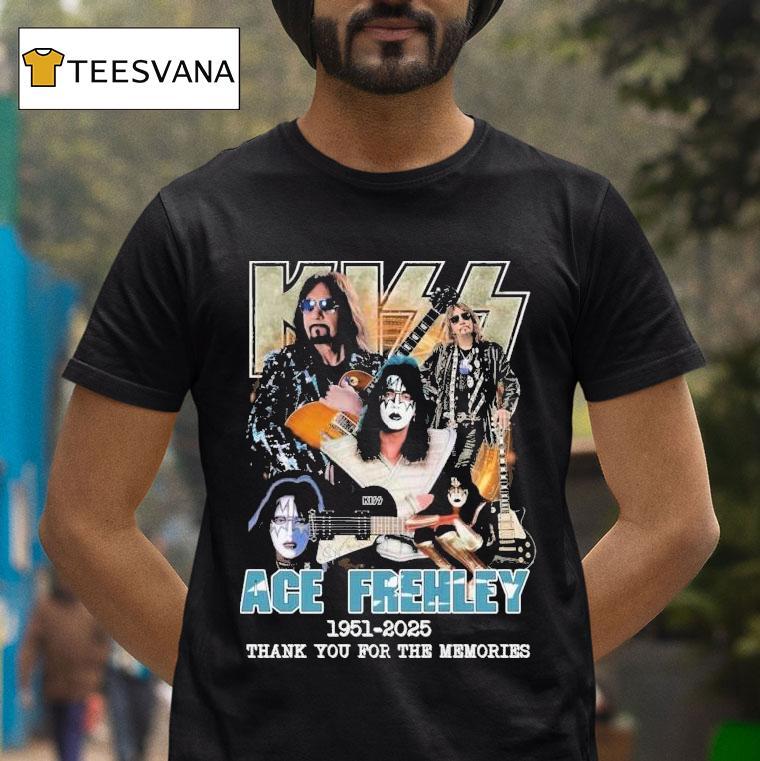 Kiss Ace Frehley Thank You For The Memories T Shirt Kiss Ace Frehley Thank You For The Memories T Shirt