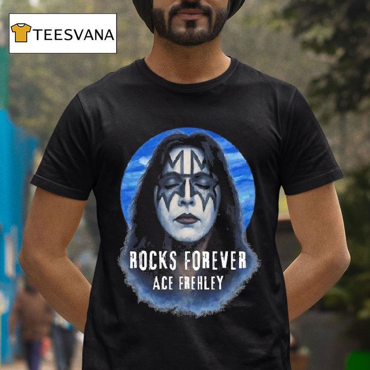 Kiss Ace Frehley Rocks Forever T Shirt Kiss Ace Frehley Rocks Forever T Shirt