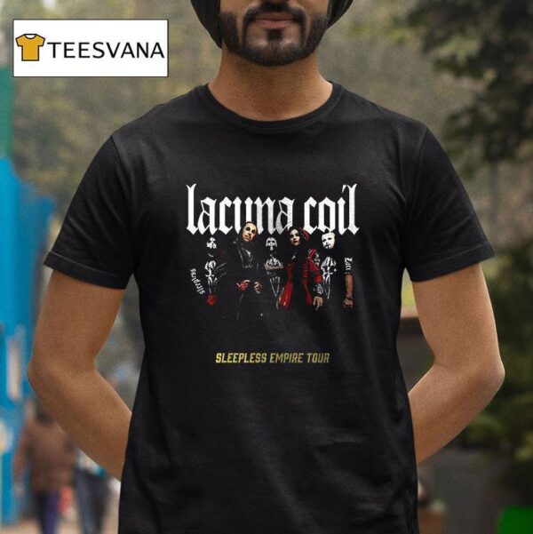 Lacuna Coil Sleepless Empire Tour Dates Cities T Shirt