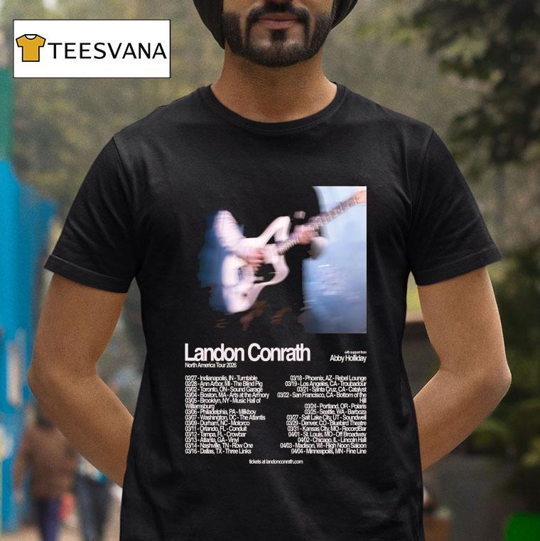 Landon Conrath North America Tour Dates T Shirt Landon Conrath North America Tour Dates T Shirt